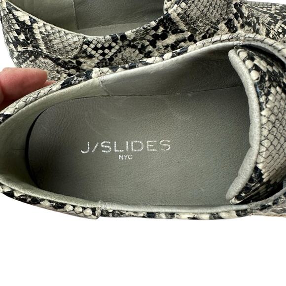 J Slides Karla Python Snakeskin Leather Slip-On Sneakers size 8 - Picture 4 of 9